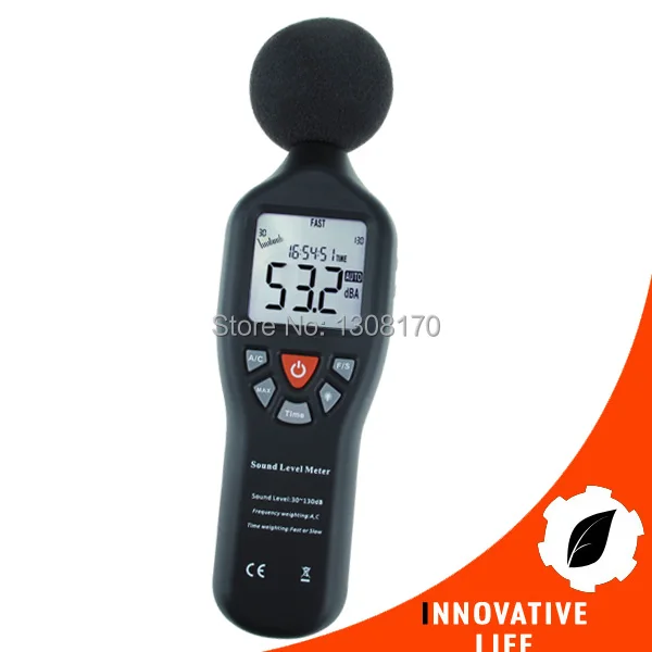 

Sound Meter with High Accuracy Measuring 30dB-130dB Professional Compact Sound Level Meter with Backlit Display and Noise Detect
