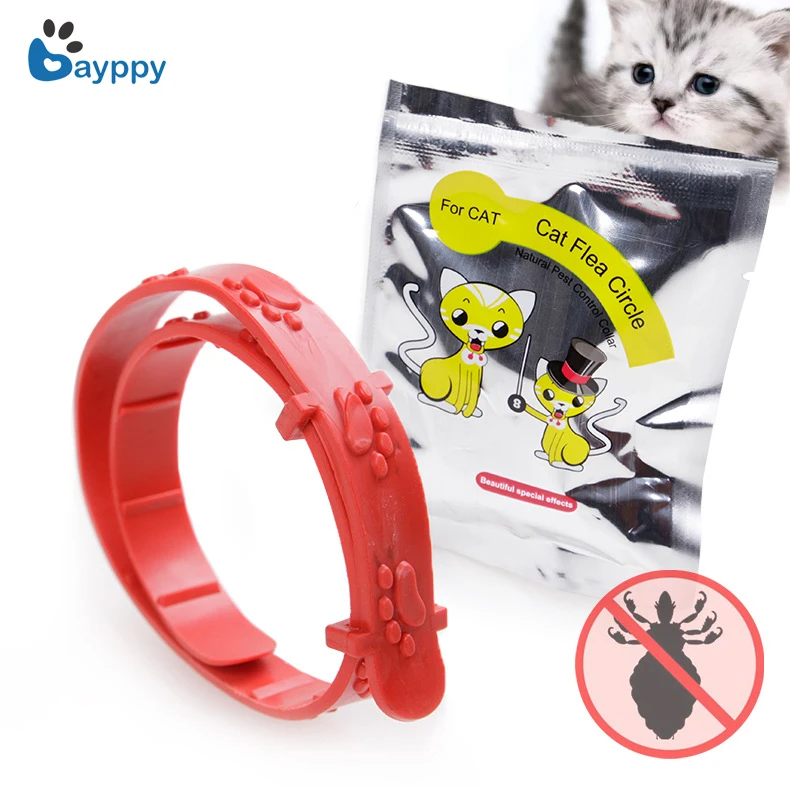 Soft Silicone Pet Cat Flea Collar Adjustable Pets Collars Neck Strap Protect Pet from Fleas