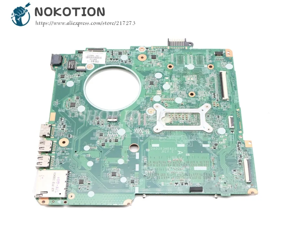 Best  NOKOTION Laptop Motherboard For HP Pavilion 15-N Series MAIN BOARD I5-4200U CPU DDR3 DA0U83MB6E0 73