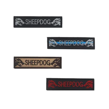

10pcs/lot 3D embroidery armband SHEEPDOG patch Greek text MOLON LABE Shepherd Dog patch armband double star patch