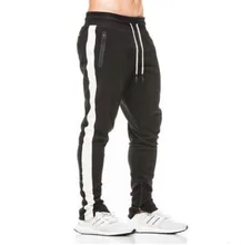 2018 New Men Autumn and Winter New Sports Fitness Running Trousers Warm Solid Color Plus Size Cotton Sportswear Pencil Pants 2018 new high grade plus fat to increase size running set spring and autumn sportswear large size men s suits outdoor fitness sp