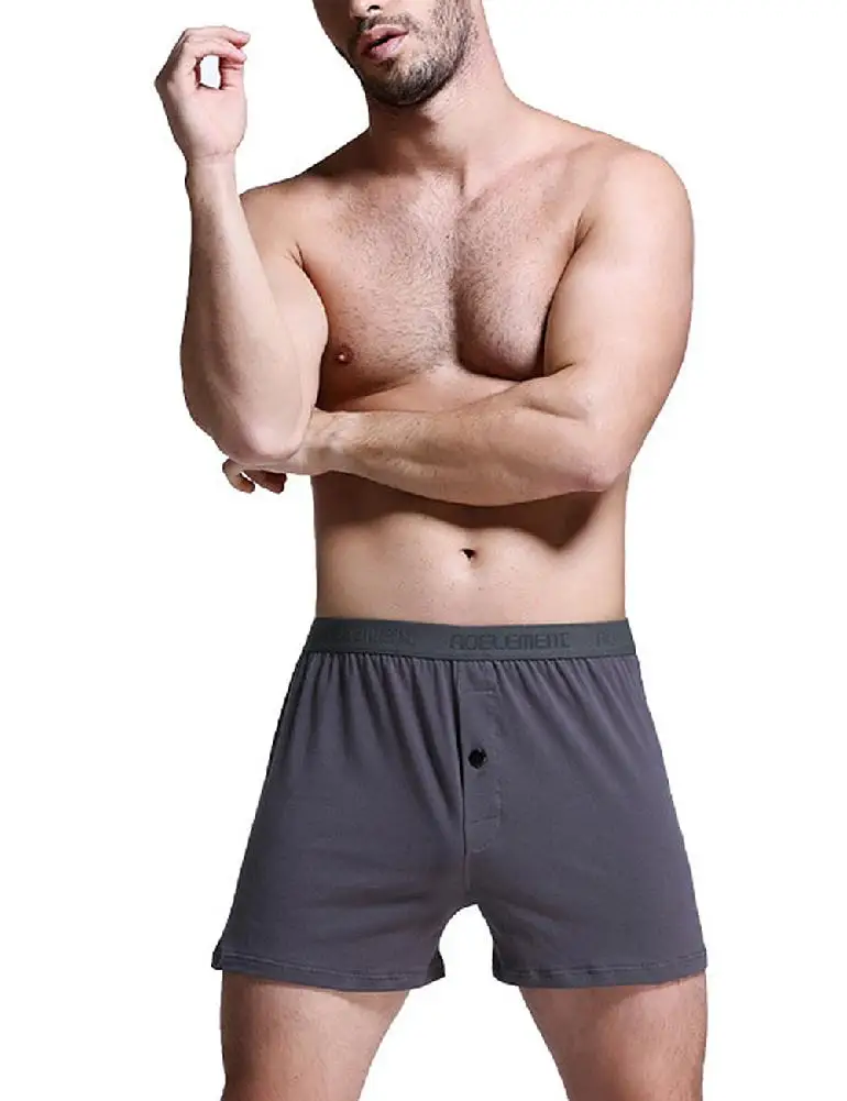 Классический Для мужчин боксеры мужское хлопковое нижнее белье Мужские Шорты для купания тканые Homme Стрелка трусы-боксеры с эластичным