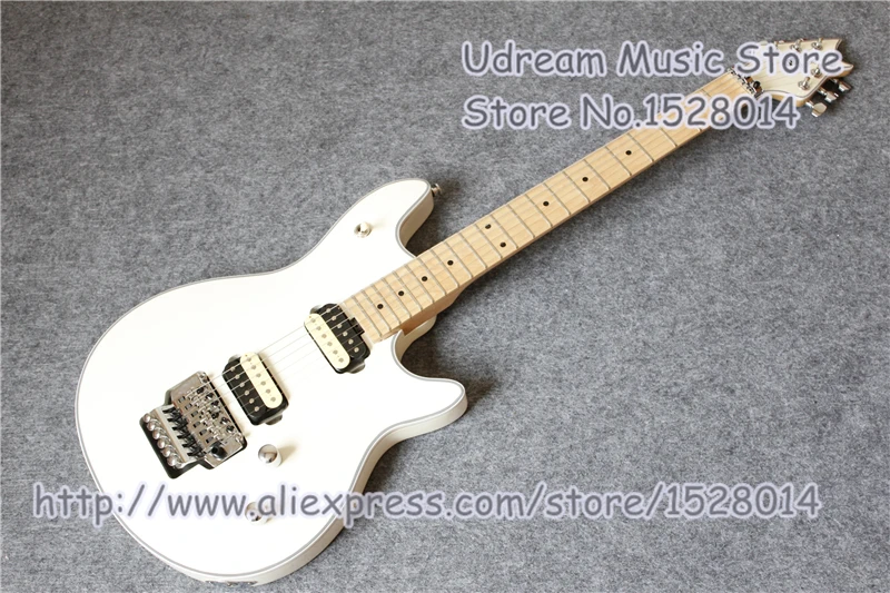 

China OEM White Glossy Finish Suneye Wolfang EVE Electric Guitar With Maple Fingerboard Left Handed Available