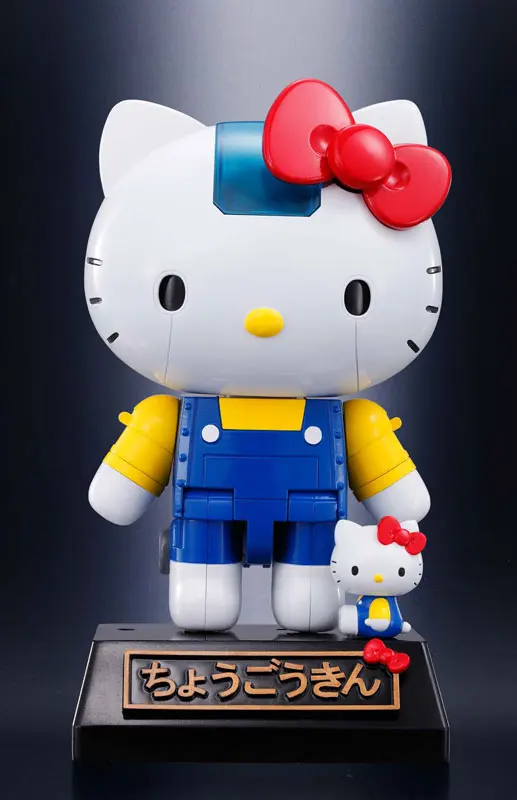 

Japan Anime "HELLO KITTY" Original BANDAI Tamashii Nations Chogokin Action Figure - Hello Kitty (Blue)