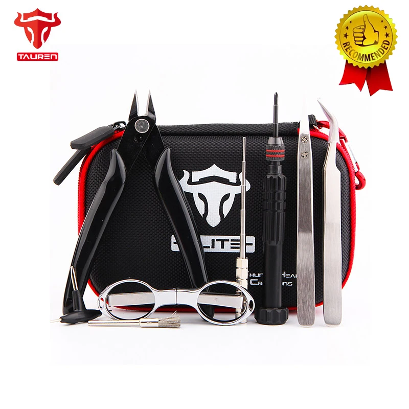 

THC Tauren Tool Kit Elite V1 Vape DIY Tool Kit For RTA RDA Atomizer Ceramic/Pointed Tweezer E Cigs Accessory VS coil father