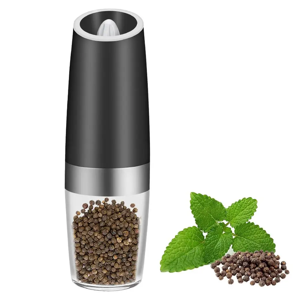 

Automatic Electric Gravity Salt and Pepper Mill LED Light Salt Grinder Pepper Shaker BPA Free Kitchen Seasoning Grinding Tools