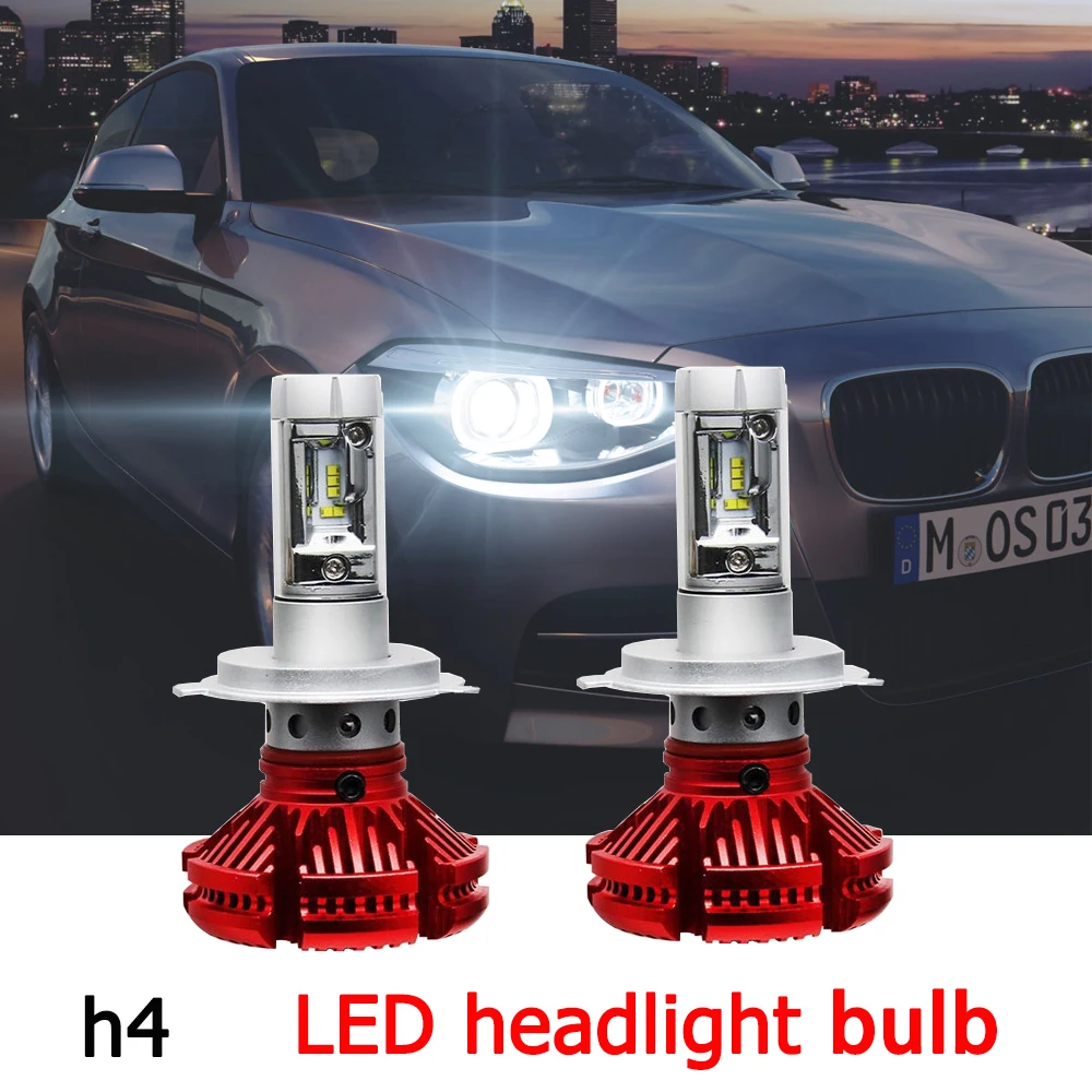 Super Bright 6000lm 3000K 6500K 8000 X3 Car LED Headlight Bulb Auto