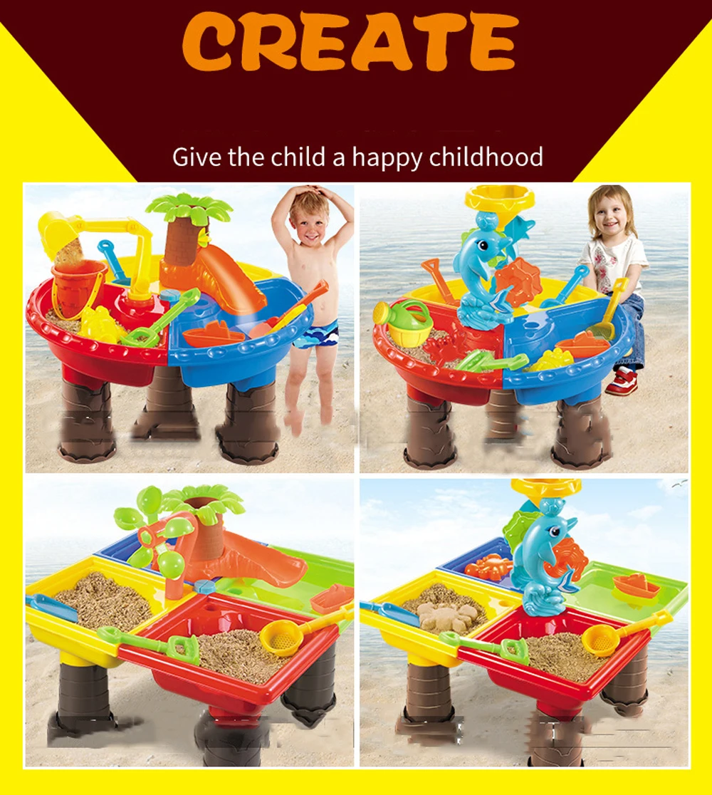 Пластиковый песок стол детские летние игрушки интерактивные пляжные игрушки для водных игр песок Дюна инструмент для детей дети играют с