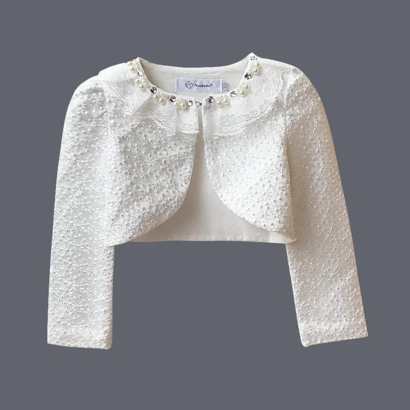 Youbeika Baby Lace Cardigan Girls Bolero Cardigan Long Sleeve Lace Bolero Jacket For Wedding Dress Bolero Party White Clothing цена Youbeika Baby Lace Cardigan Girls Bolero Cardigan Long Sleeve Lace Bolero Jacket For Wedding Dress Bolero Party White Clothing цены онлайн