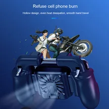 Мобильный игровой геймпад кулер вентилятор охлаждения Fire PUBG мобильный игровой контроллер Джойстик металлический L1 R1 триггер