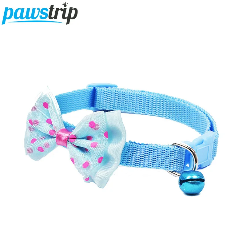 4 Colors Cute Bow Princess Dog Collars Nylon Adjustable Pet Puppy