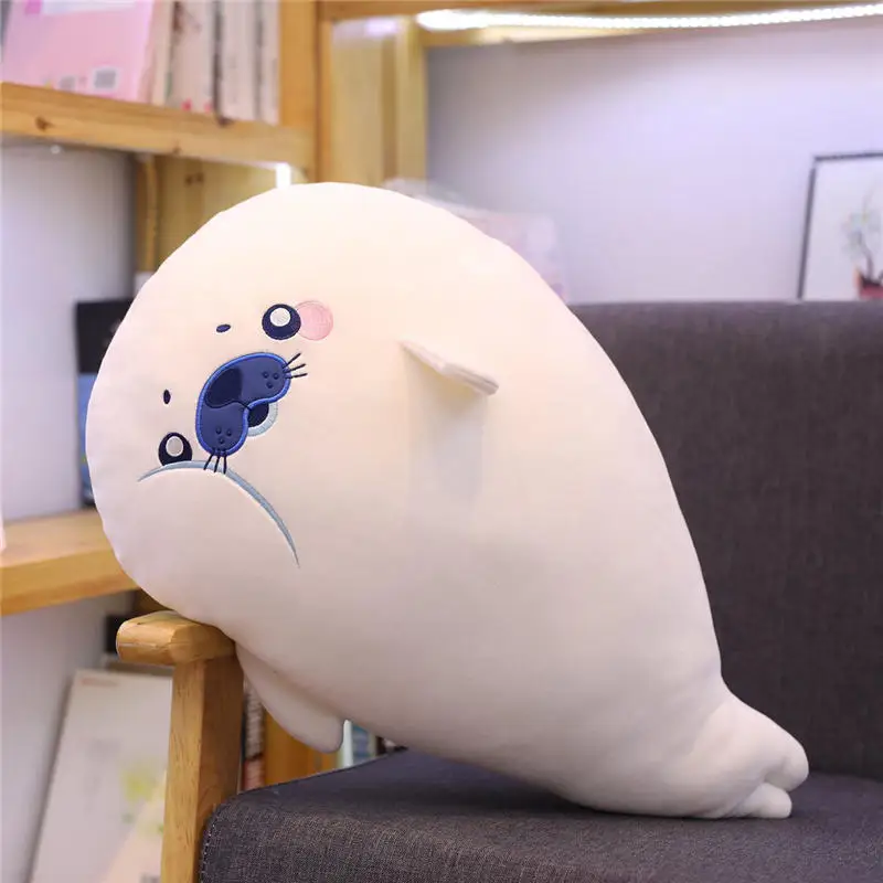Мультяшная морская подушка для животных плюшевая подушка КИТ pufferfish narwhal плюшевая игрушечная акула дети украшение дома подарок на день рождения - Цвет: Sea lion