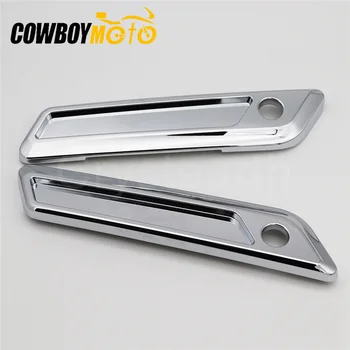 

Chrome Motorcycle Saddle Bag Hinge Latch Covers For Harley Touring Ultra Road King Street Glide FLHT FLHX FLHR FLTRX 2014-2018