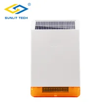 Беспроводная наружная сигнализация на солнечных батареях Водонепроницаемая Вспышка Сирена 433 МГц/868 МГц внешний громкий сигнал для велосипеда alarme система для домашней безопасности