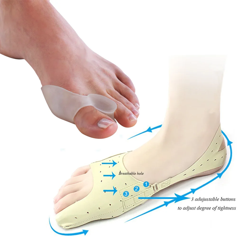 

Silicone toe separator hallux valgus bunion corrector ingrown nail pedicure cuidado de los pies alluce valgo foot care toolD0188