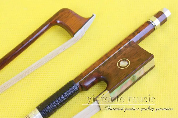 

4/4 Violin Bow Snakewood red Straight High Quality Special Offer A Top ,Heavry weight white horse hair DOT INLAY