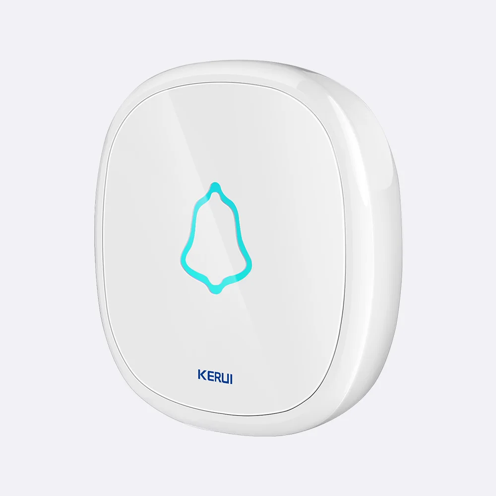 Button kit4-white KERUI, высокое качество, Домашняя безопасность, беспроводной, добро пожаловать, Аварийная сигнализация, дверной звонок, 433 МГц, входная дверь, оповещение, водонепроницаемая кнопка, дверной звонок - Цвет: Button kit4-white