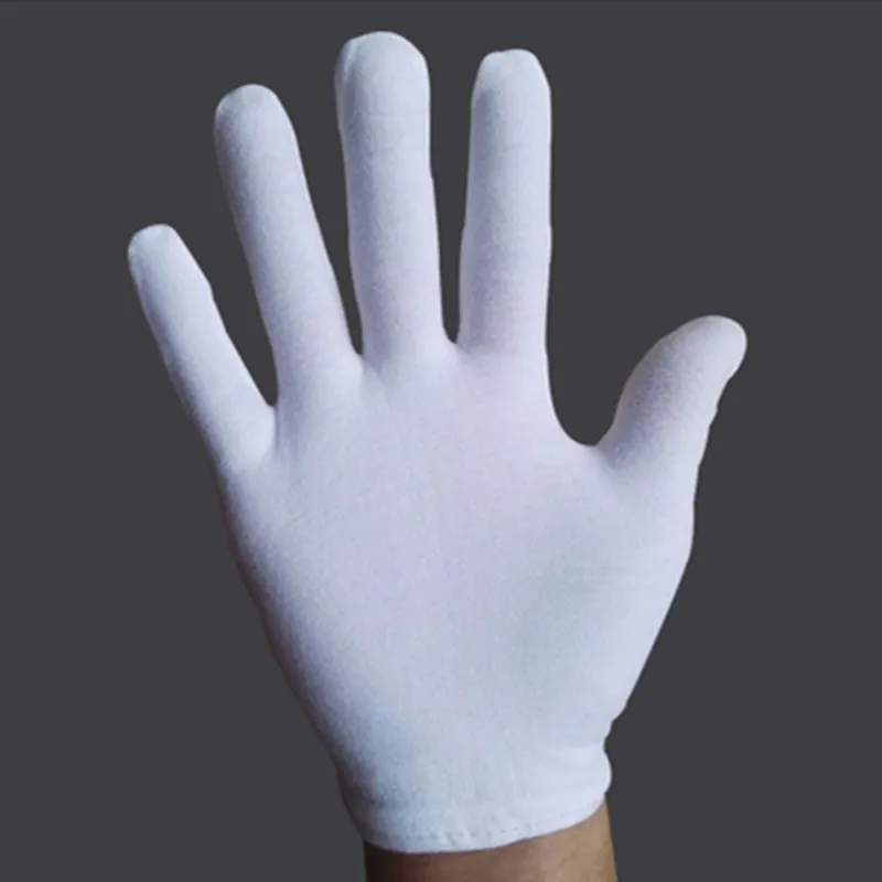 12 пар/лот белые хлопковые перчатки для безопасной работы механика перчатки для медицинского Ремонтника рабочие перчатки унисекс хлопок