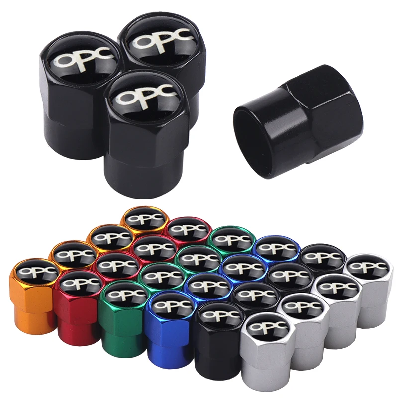 

4pcs/Lot Car-Styling Car Wheel Tire Valves Fit For Opel OPC H G J Corsa Insignia Astra Antara Zafira Tyre Stem Air Caps Cover