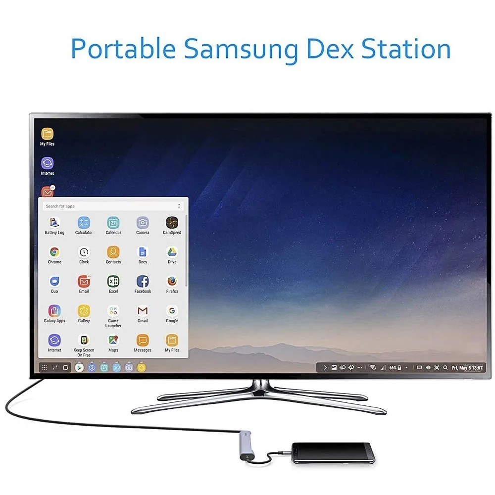 Концентратор USB Type C Thunderbolt 3 адаптер Dex станция для samsung Galaxy Note 8 S9 S8 S9+ S8+ с разъемом HDMI 4K USB 3,0 для MacBook