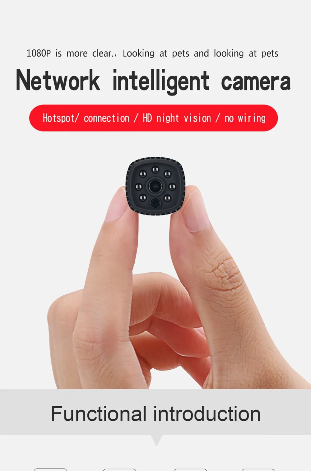 Мини Full HD 1080P Wifi IP камера DV DVR Беспроводная портативная абсолютно новая видеокамера с инфракрасным ночным видением маленькая видеокамера