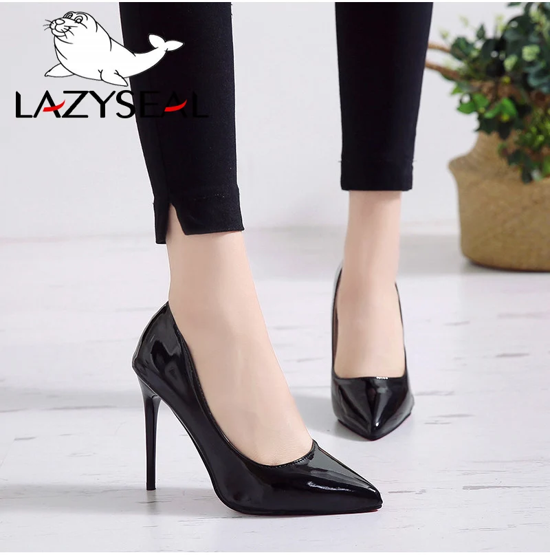 LazySeal/женские туфли-лодочки; обувь на высоком каблуке; женские туфли на шпильке с острым носком; Женская пикантная обувь для вечеринок; Офисная Женская обувь; Свадебная обувь; большие размеры
