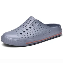 Летние Пляжные Шлепанцы; Мужские дышащие Вьетнамки; повседневная обувь; мужские пляжные сабо; открытые шлепанцы с отверстиями; парные сандалии; Zapatos De Hombre