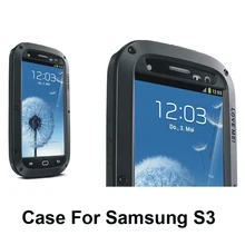 Best quality Love mei 5 Colors weather/dirt/shock proof Metal Alloy smart phone for Galaxy s3 III i9300 case cover