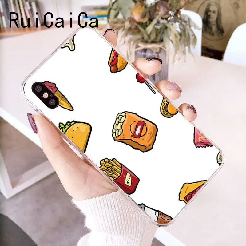 Cute food french fries burger pizza