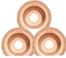 3 pcs half circular Carbide oscillating muti tool blades for power tools Ridgid,AEG,Worx Sonicrafter accessories,flush cut blade