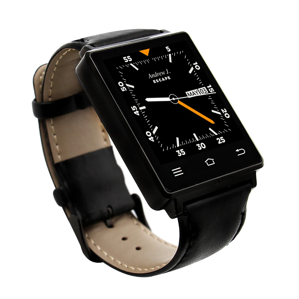NO 1 D6 Watch 1GB RAM 3G Smart Watch Support Health Monitor GPS WIFI Function MTK6580