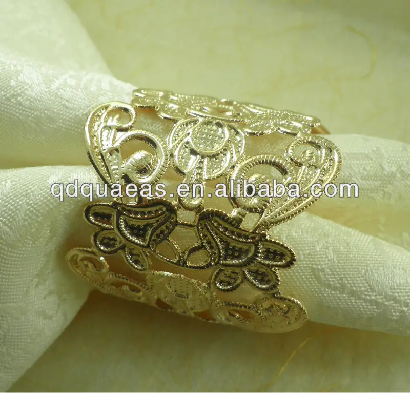 gold metal napkin ring, wholesale napkin holderin Napkin Rings from