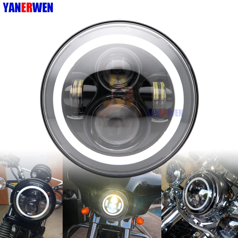 Motorcycle accessories 7 inch Round Motorcycle LED Headlight For DRL
