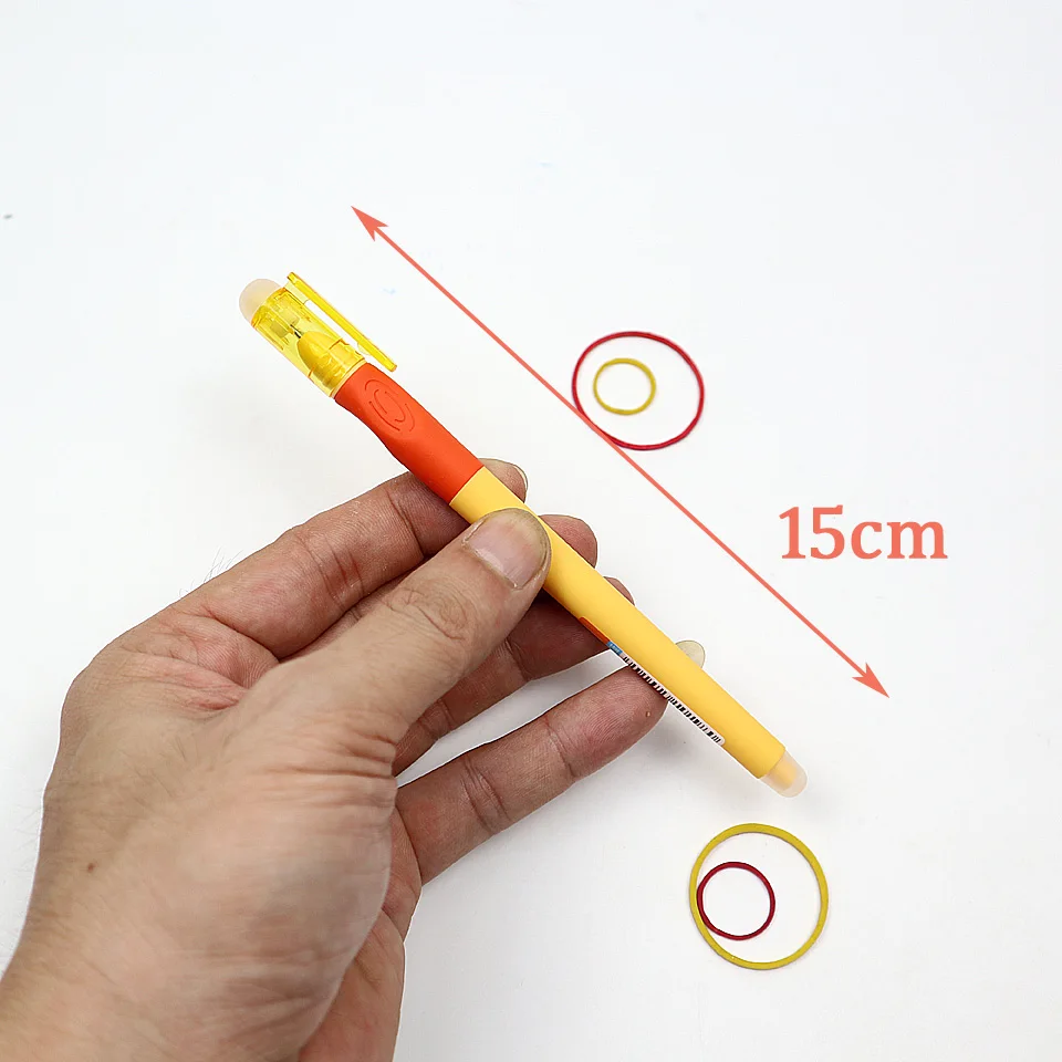 4 шт./лот, милые маленькие стильные стираемые гелевые ручки 0,5 мм, черные/синие чернила, волшебные нейтральные ручки для студентов и школьников, подарок