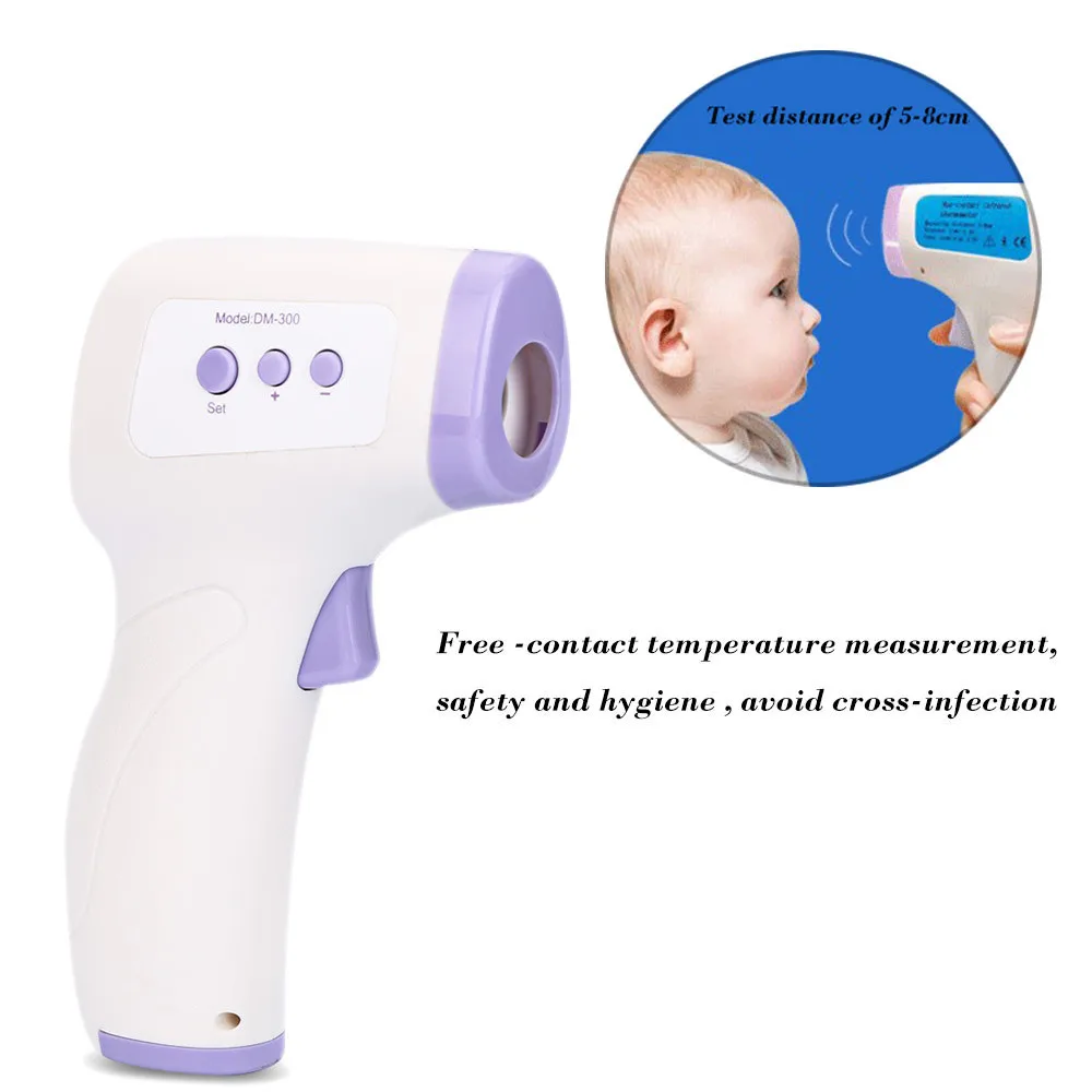 Professional Non-contact Forehead Digital Thermometer for Baby/Adult Electronic Thermometer Gun Infrared Body Measurement Device