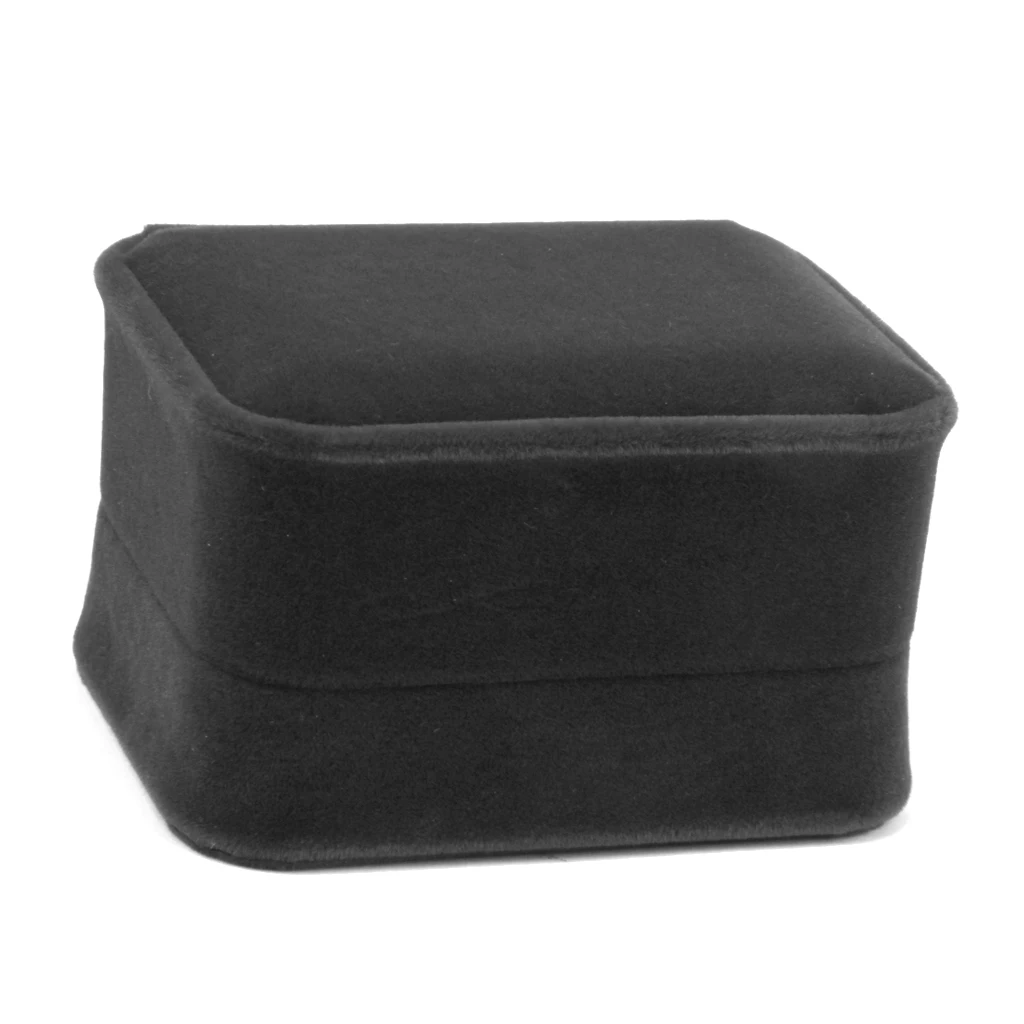 Velvet DOUBLE RING Wedding Engagement Ceremony Gift Box Jewelry Case Organizer-in Jewelry