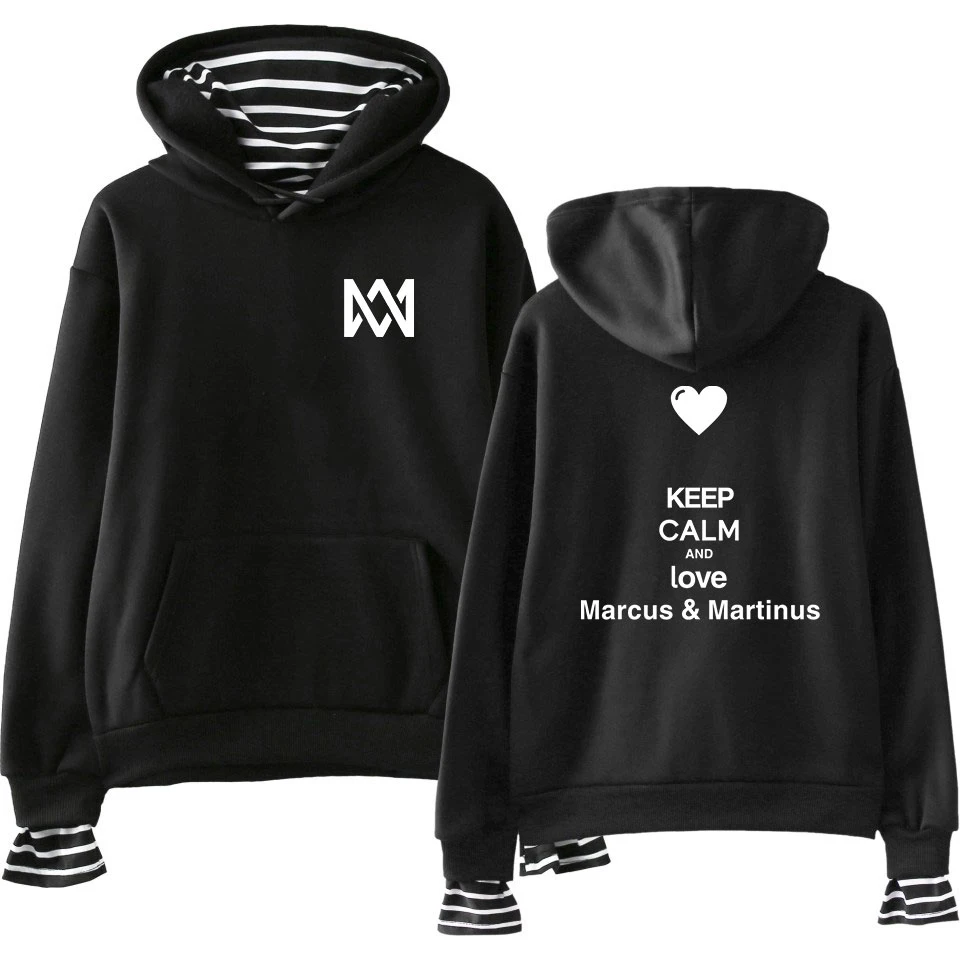 Kpop толстовки для женщин Маркус и Мартинус свитер с капюшоном пуловеры для Harajuku уличная хип хоп худи с котом Топы корректирующие