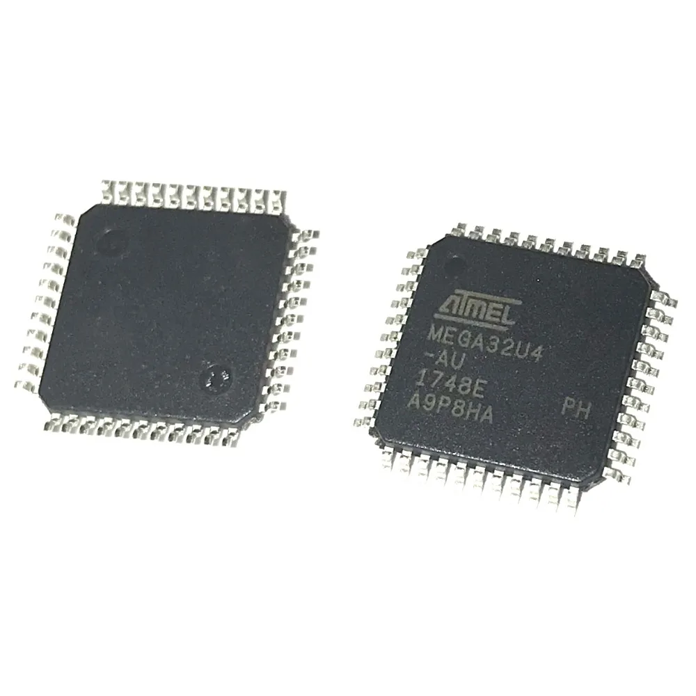 ATMEGA32U4 TQFP44 MCU 8-битный ATmega AVR RISC 32KB флэш-памяти 3,3 V/5 V 44-Pin ATMEGA32U4-AU