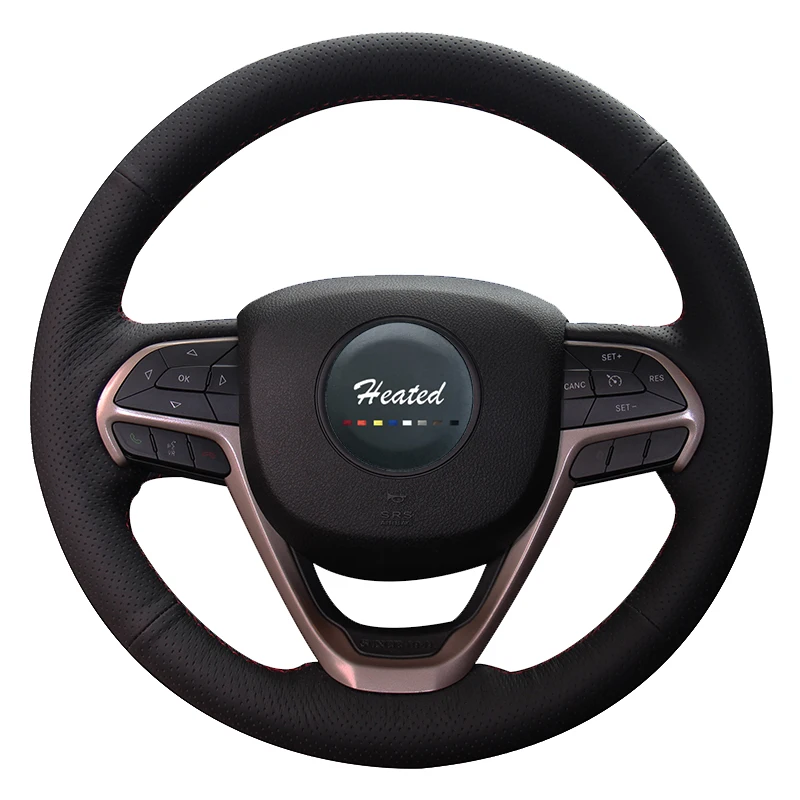 Steering Wheel Cover for Jeep Grand Cherokee 2014 2016 Artificial Leather Braid on the steering