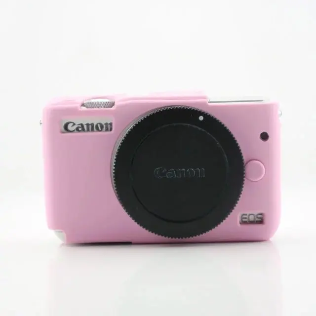 Мягкий силиконовый чехол для камеры, мягкая защитная сумка для Canon EOS M10, Защитная сумка для камеры canon - Цвет: Pink