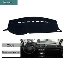 Tonlinker интерьерная приборная панель анти-Грязная накладка наклейка s для peugeot 2008-19 автомобильный Стайлинг 1 шт полиэфирная накладка наклейка