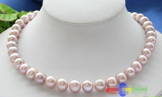 

HOT## Wholesale > P3824 REAL 17" 13mm ROUND LAVENDER FRESHWATER PEARL NECKLACE
