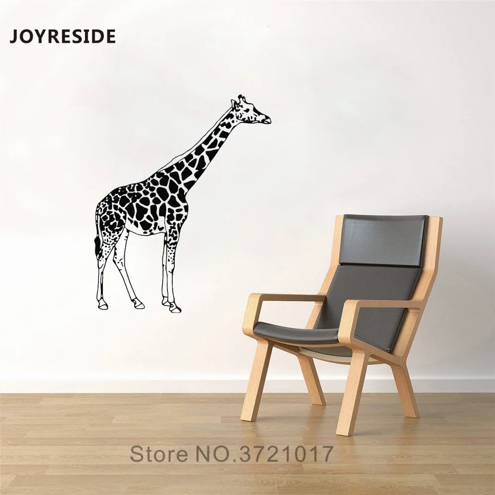Joysebe жираф африканская стена джунглей с длинным вырезом наклейка животными