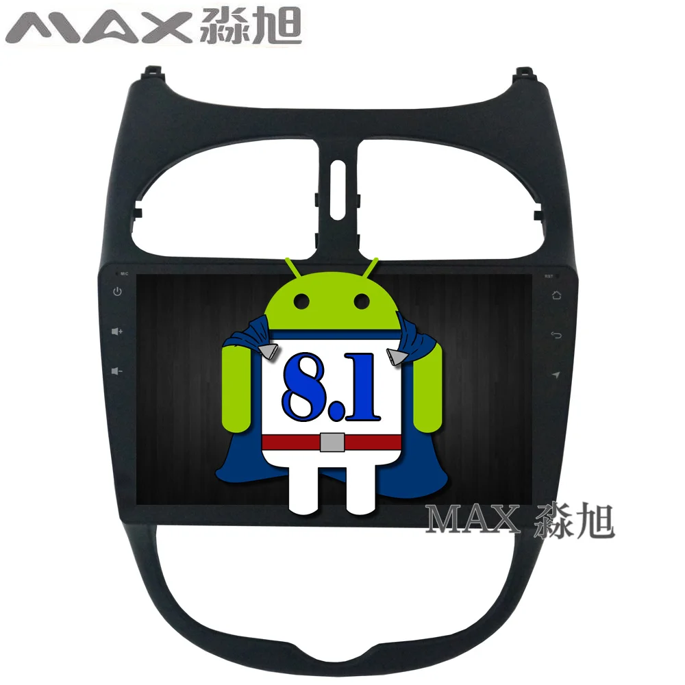 MAX GPS навигационная система Android 8 1 автомобильный dvd плеер для Peugeot 206 2000 2016 Радио