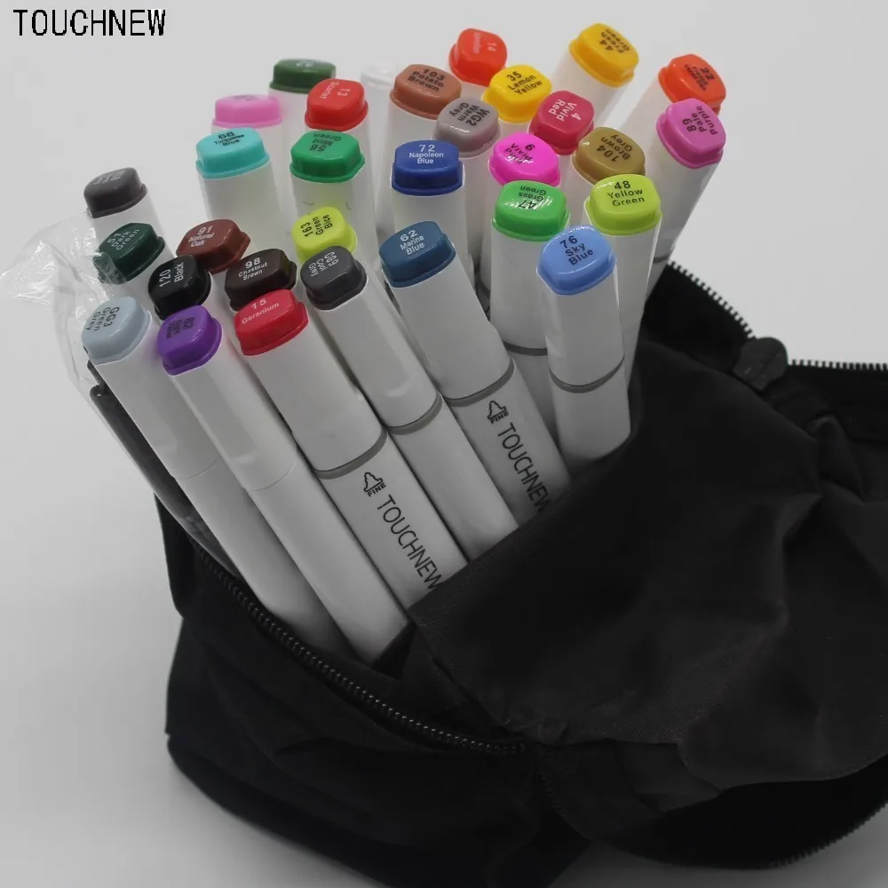 

TOUCHNEW two-headed oily art mark pen six generations students painting suit 36 48 72 colors copic markers manga  drawings