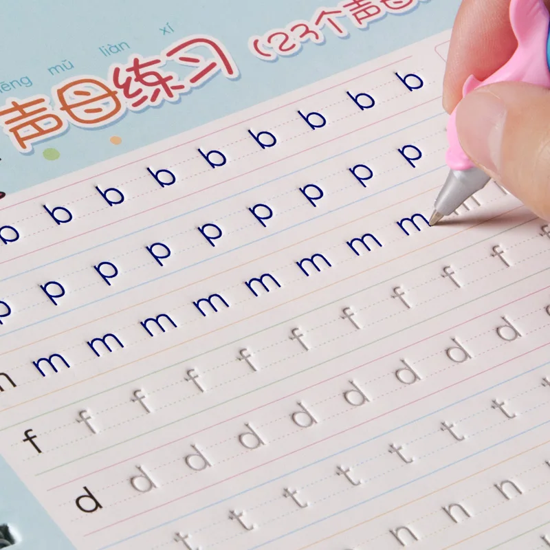 

Free Shipping Kindergarten Preschool Children Calligraphy Copybook Groove Copybook Writing Board Office Stationery for Beginner