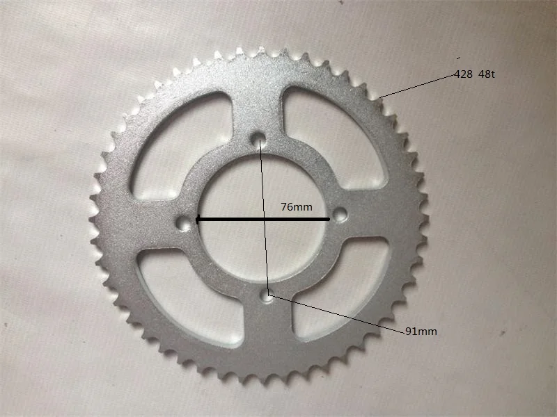 

NEW motorcycle parts rear sprocket 48 tooth 428 chain inner bore 76 mm for MOTOCROSS Dirt pit bike