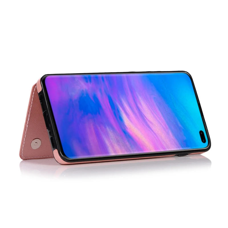 Кожаный чехол подставка для карт Samsung Galaxy S20 FE Note20 Ultra S8 S9 S10 Plus Note 8 9 10 S7 Edge|Бамперы| |