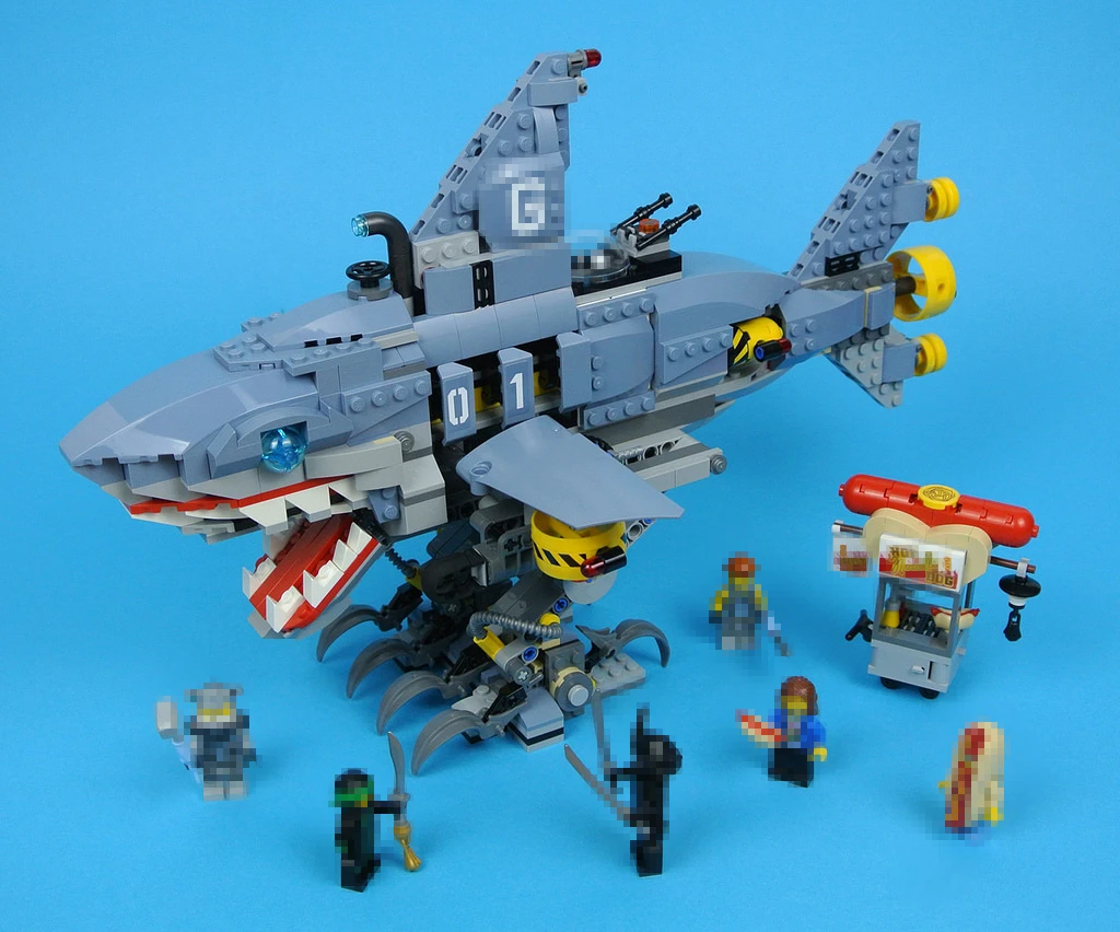 

New Ninja movie Big Shark 70656 fit legoings ninjagoings figures city technic robot Building Block Bricks diy boy Toys gifts kid
