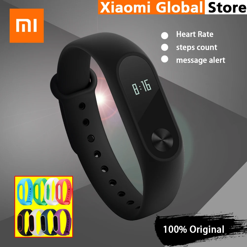 Xiaomi Mi Band 2 Smart Fitness Bracelet Original Wristband Miband 2